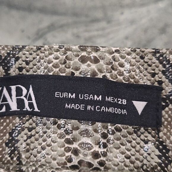 𝅺zara Snake Print Modern Pants - Picture 4 of 6